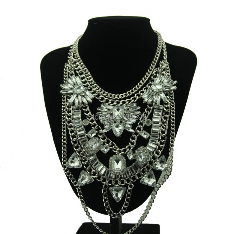 

New Arrival Irregular Geometrical Acrylic Pendants Choker Statement Necklace