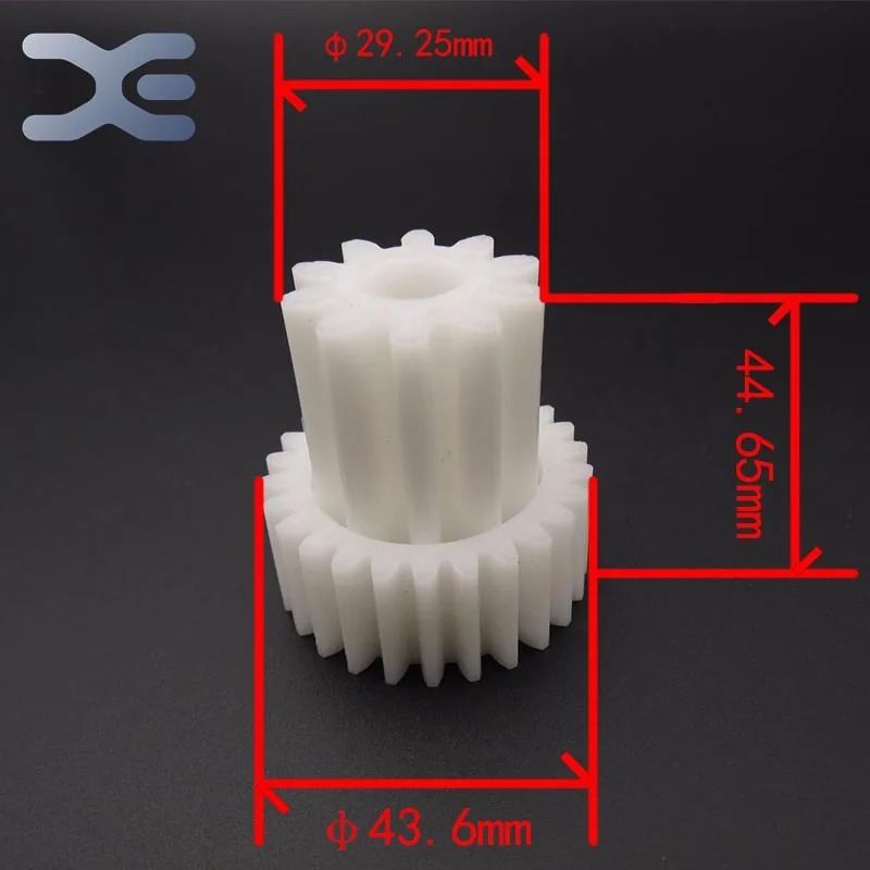 2 шт./компл. Запчасти для мясорубки Шестерни Пластик Шестерни зубьями 26/10 Шестерни Диаметр 43.6 мм(макс.) /29.25 мм(MIN) неиспользованный