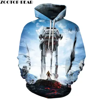 

Small PK Big Star Wars 3D Printed Mens Pullover Sweatshirt Mens Hoodies Anime Drop Ship Pullover Men Funny Hoodie ZOOTOP BEAR