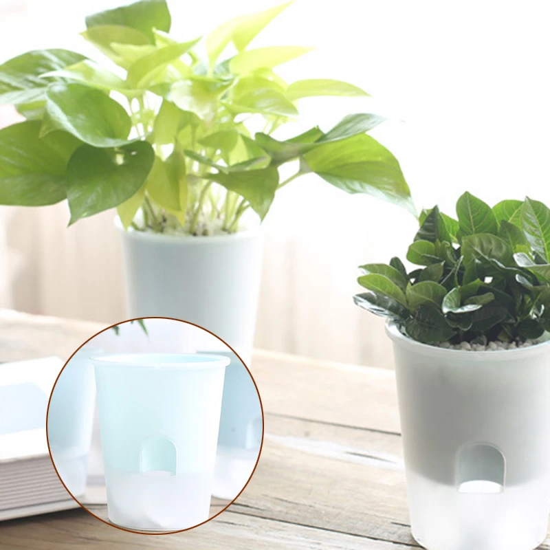 

Plant Pots Flower Pot Suction Cup Plants Pots Flower Automatic Self Watering Hydroponic Wall Planter for Succulents Home
