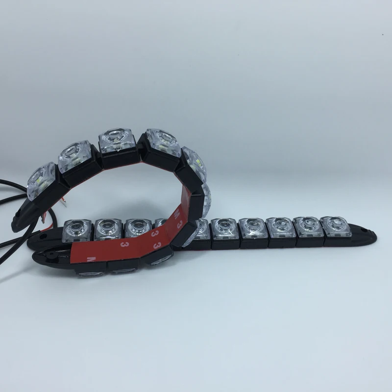 Новинка! 2*10 светодиодный COB DRL Противотуманные гибкие фары силиконовые