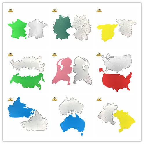 

US Germany Canada Word MAP Die Metal Dies Cutting for Scrapbooking Die for Card Making Paper Crafts Scrapbooking Dies Metal 2018