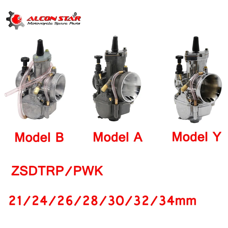Карбюратор Alconstar PWK 21 24 26 28 30 32 34 высокопроизводительный карбюратор для кроссовых