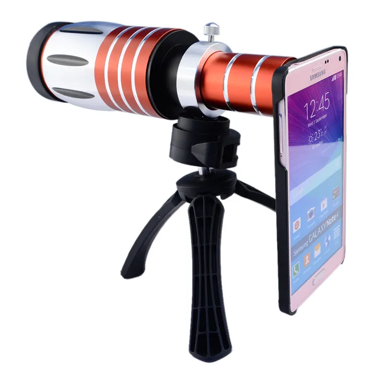 Orsda High-End 50X 80X телеобъектив с зумом телескоп Объективы для мобильных телефонов с штативом для смартфонов Кемпинг Туризм - Цвет: 50X Camera Lens