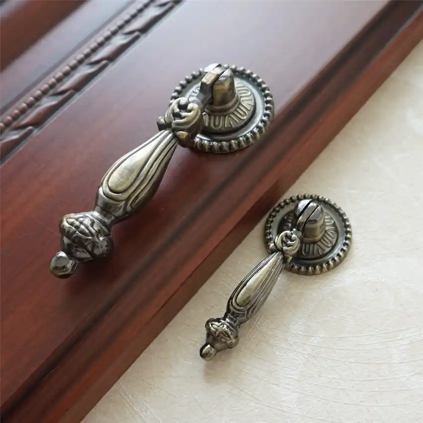 Bronze Drawer Dresser Drop Pulls Cupboard Knobs Handle Kitchen