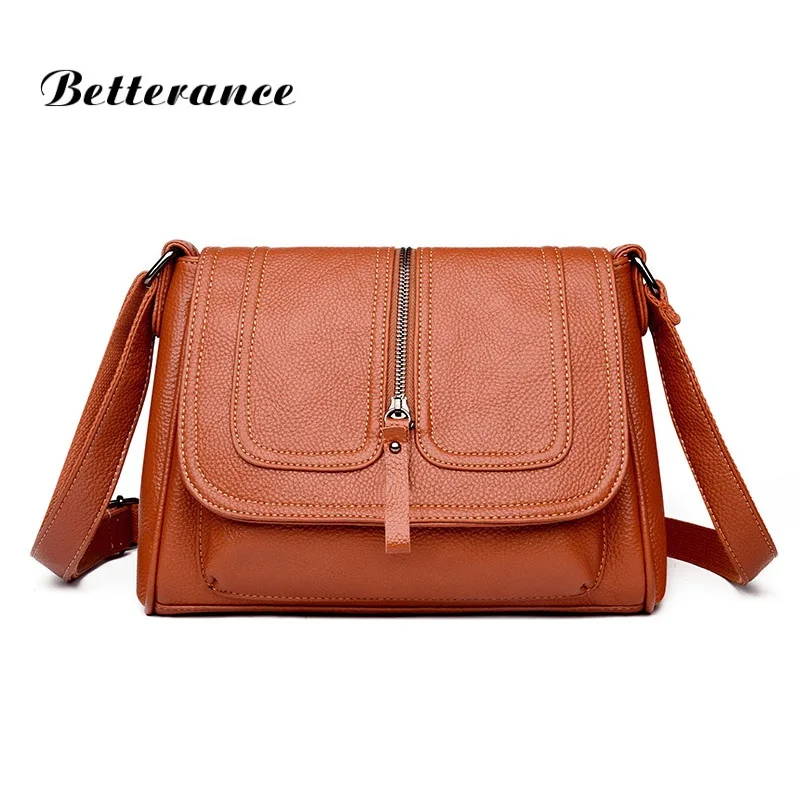 

Betterance NEW Flap bags handbags women famous brand high quality shoulder bag fashion Letter crossbody bag women messenger bag