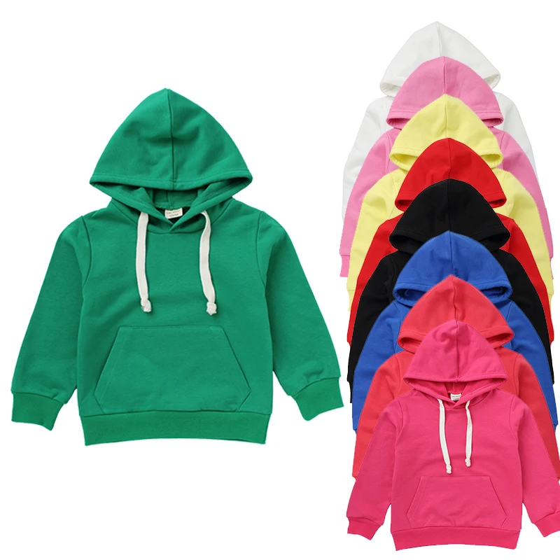 

Fashion Baby Hooded Solid Candy Colors Sweatshirt 2-7Yrs Toddler Kids Boys Girls Hoodies Coat Casual Kids Sport Top Sweatshirts
