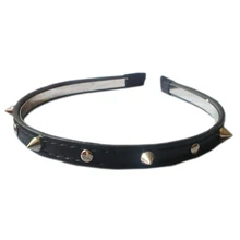 NEW Fashion Headband Spike Rivets Studded Band Party Punk Hair Band (Black)