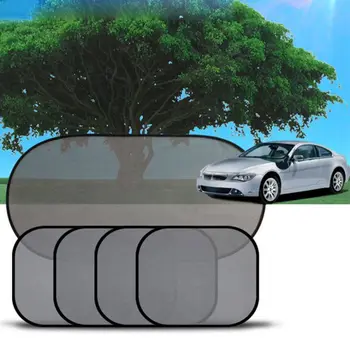 

Car Window Sunshade Mesh Auto Sun Visor Curtain With Suction Cup Front Rear Side Curtain Car Styling Covers Sunshade