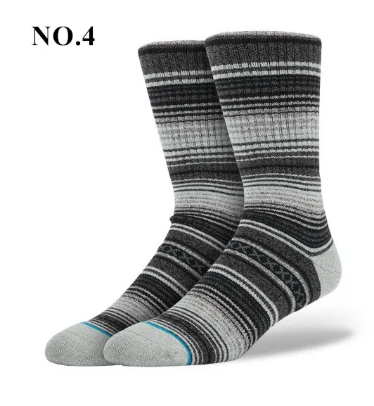 1 пара, американский бренд, чёсаный хлопок, носки для скейтборда, мужские носки, яркие носки - Цвет: 4