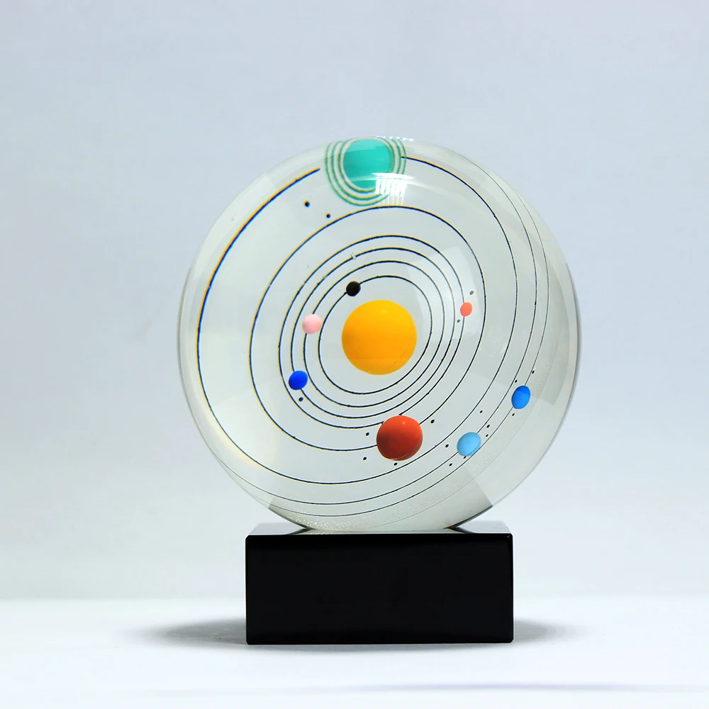 Мяч fengshui солнечная система планеты хрустальный шар стеклянная сфера украшение