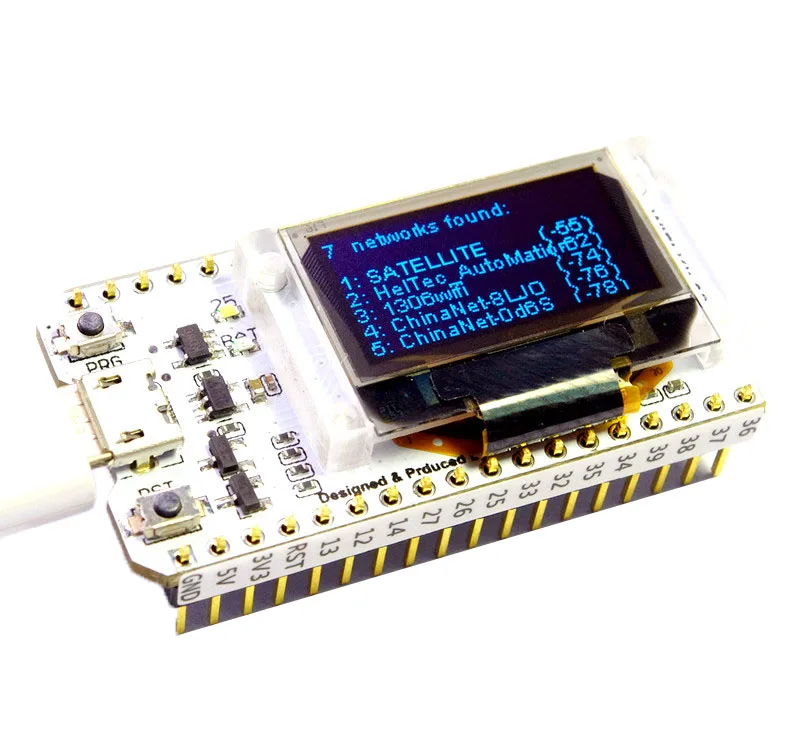 ESP32 Bluetooth wifi комплект OLED синий 0,96 дюймовый дисплей модуль CP2102 32M Flash 3,3 V-7 V интернет-макетная плата для