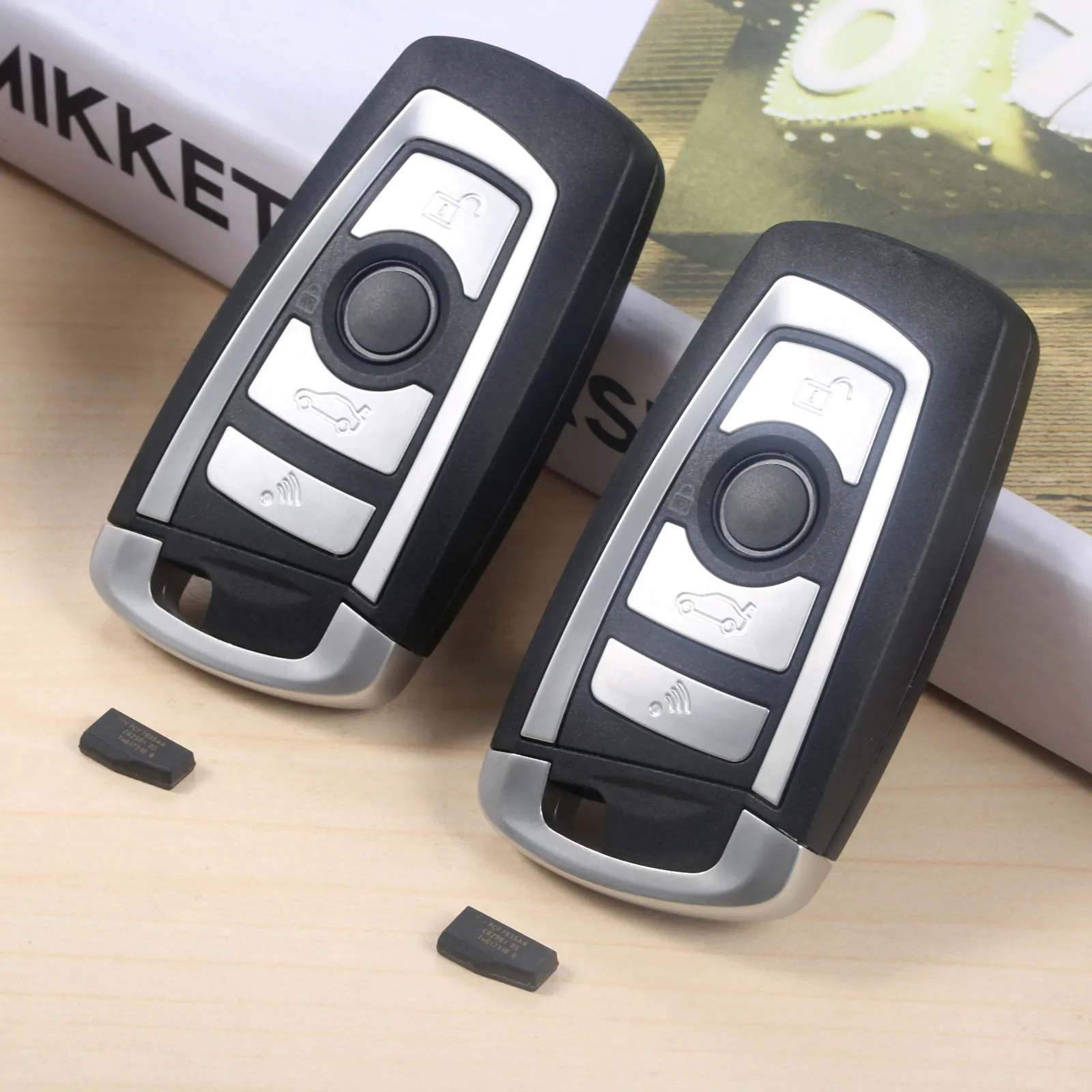 

2Pcs Modified Flip Remote Key 4 Button 433MHz EWS PCF7935AA ID44 HU58 For BMW 325 330 318 525 530 540 E38 E39 E46 M5 X3 X5 E65