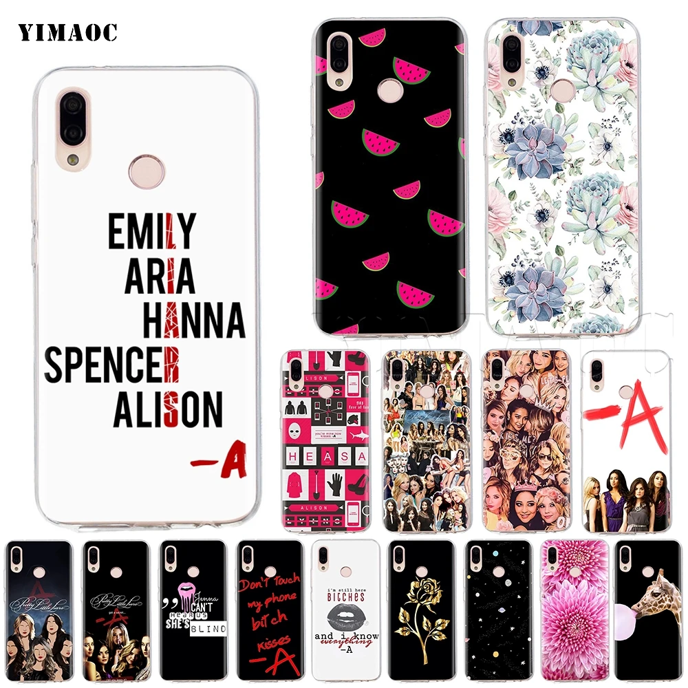 

YIMAOC Pretty Little Liars Spencer Hannah Silicone Case for Huawei Honor Y7 Y9 8C P smart prime 2018 2019