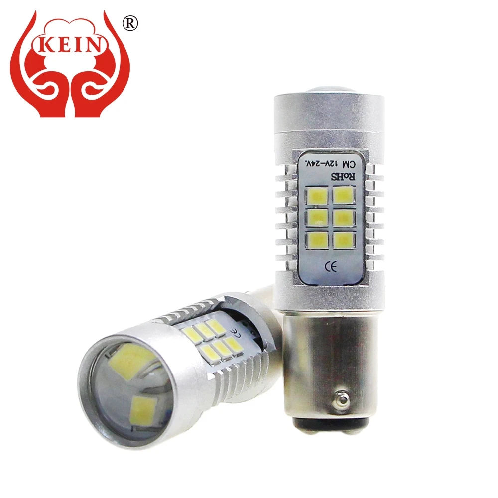 KEIN 2 шт. 1156 led ba15s p21w 1157 bay15d p21/5w 2835 21smd Авто Обратный светильник стоп-сигнал