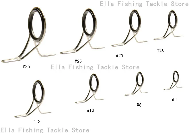 

80pcs T Guide Series Guide Kit Casting Rod / Spinning rod Repair guide/ Double Foot 80pcs