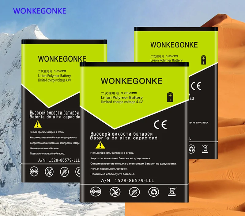 Wonkegonke 3800 мАч для uleFone U008 батареи мобильного телефона