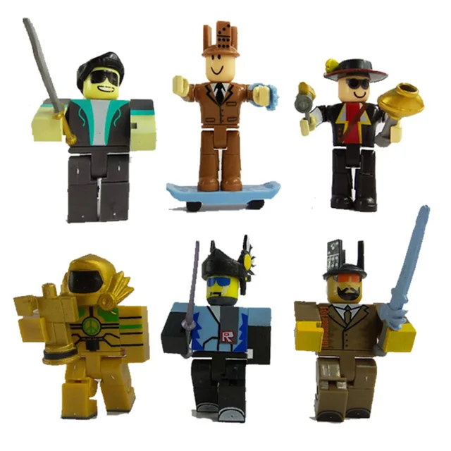 6pcs Set Roblox Boys Figures Juguetes 2018 7cm Pvc Anime Figurines - 6pcs set roblox boys figures juguetes 2018 7cm pvc anime figurines roblox game characters toys