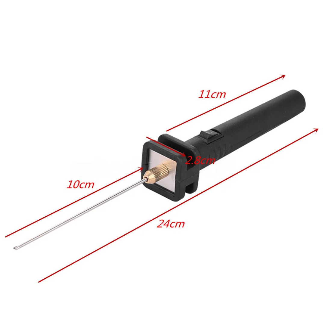 1 Set   2-20CM Electric Foam Cutter Black Electric Styrofoam Foam Cutter Hot Wire Foam Cutting Machine Pen w/ Voltage Adapter