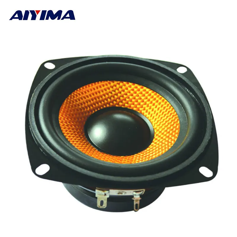 AIYIMA 1 шт. 4 дюйма аудио Портативная колонка 4Ohm 15 Вт бас динамик DIY Professional Мультимедиа сабвуфер s - изображение