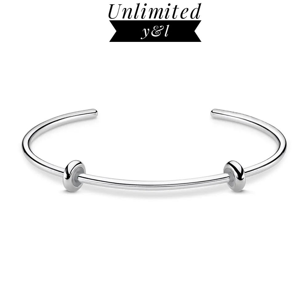 

Basic Bangles Carrier for Women Men Cord Look Fit Thomas Style Karma Beads and Charms Silver Fashion Bracelets Jewelry