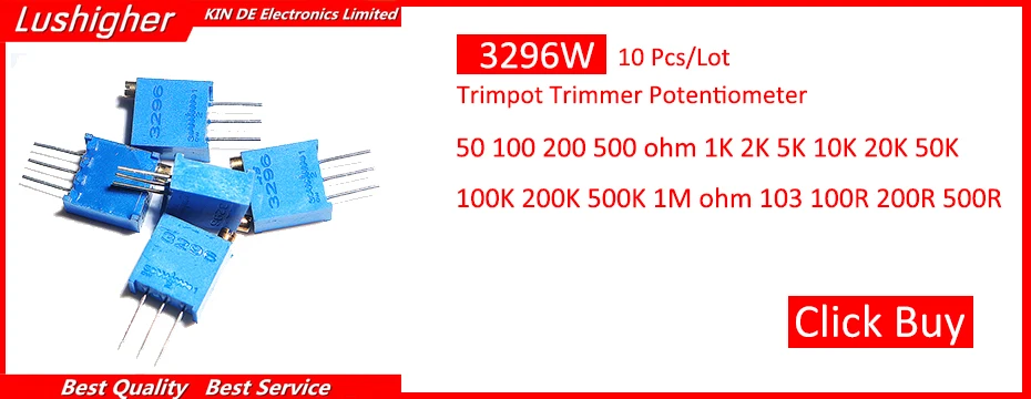 Current Sense Resistors LVM25FVR100E-TR SMD 1W 0.100 OHM 1% Pack of 100 