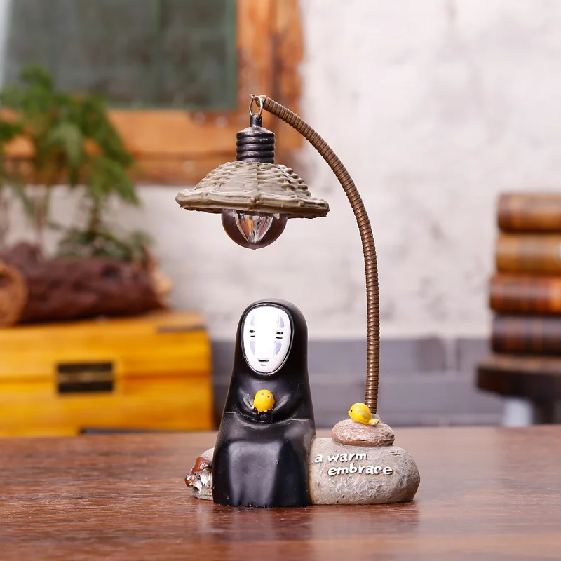 Нет лица Мужской лунный свет zakka декор смола Хаяо Миядзаки ночник мультфильм