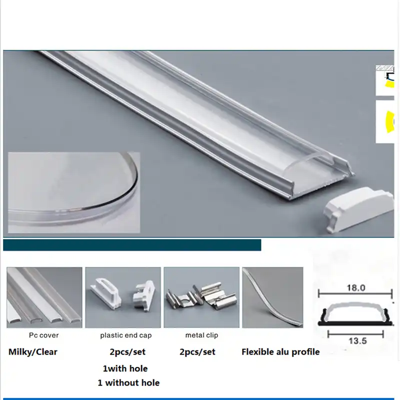 10 30 adet grup 40 inc 1m esnek led aluminyum profil yumusak serit ucretsiz bukulmus led profil kapakli yumusak led konut kanali led aluminium profile flexible led1m led aluminum profile aliexpress