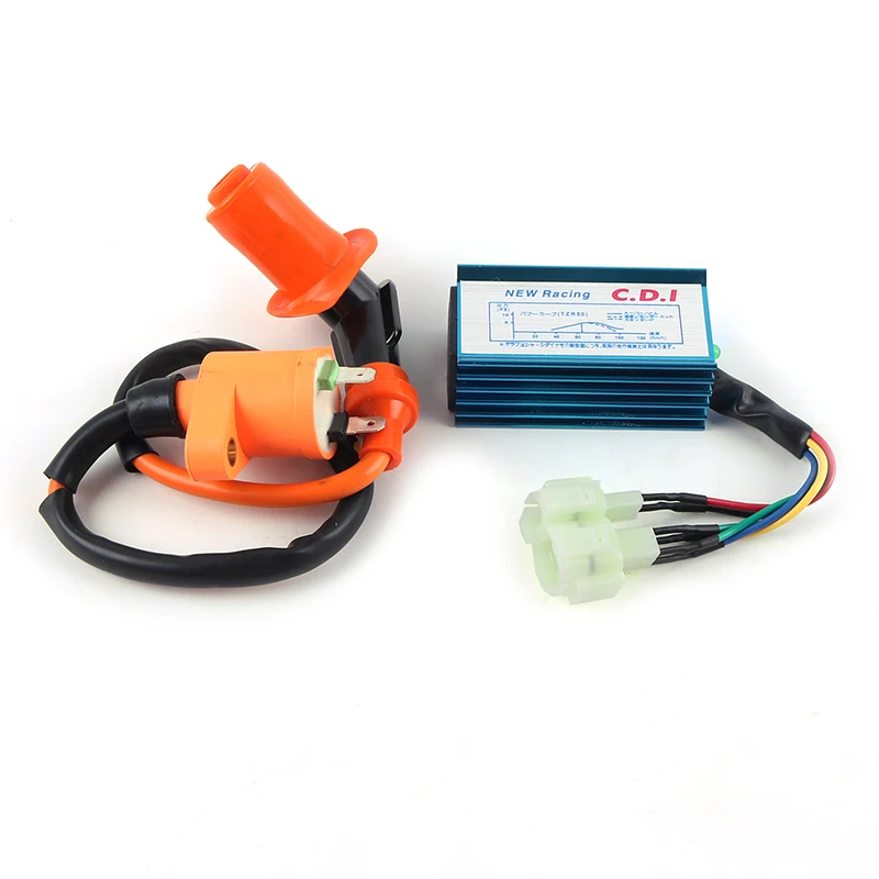 Катушка зажигания для скутера 6 контактный гоночный AC DC CDI GY6 50cc 125cc 150cc Мопед ATV 139QMB