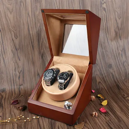 Я 2 слота Кофе смотреть winder Automantic импортируется из хранения смотреть ШПМ дерева мужские часы Подарочный Футляр часы шейкер W091