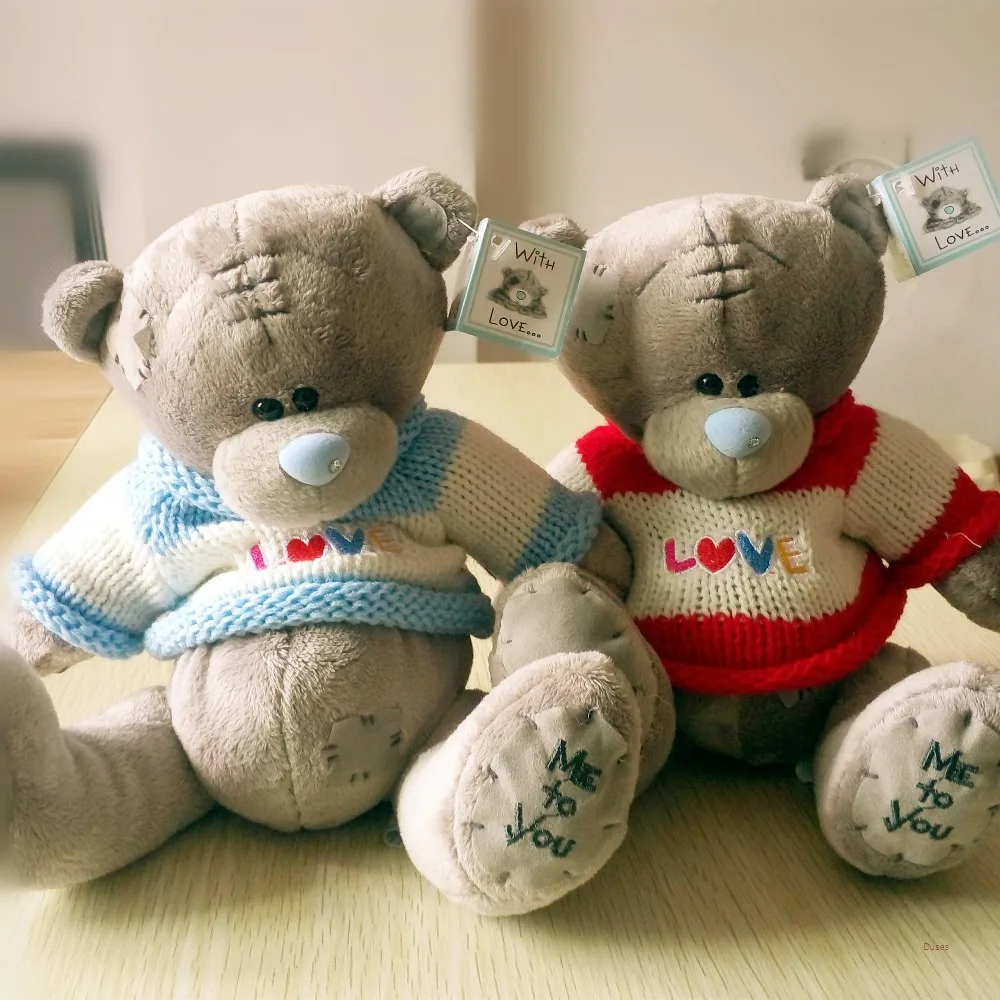 10 дюймов 2 стиля Tatty Teddy bear Story плюшевые игрушки куклы me to you медведи День Святого Валентина подарок для малышей и детей