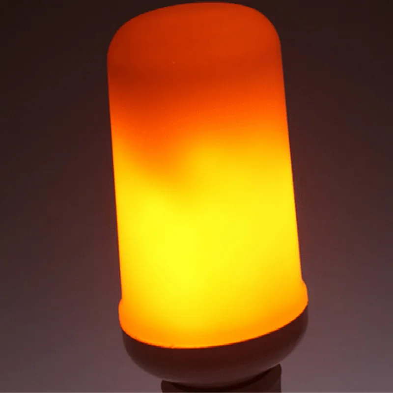 AC85-265V 110 В 220 В 5 Вт b22 e27 светодиодная лампа пламени лампа светодиодный светильник с эффектом пламени лампа с тепловыделением гравитационная индукция - Испускаемый цвет: e27