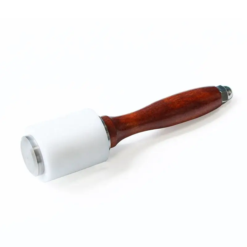 

Nylon Hammer - Leather Carving Hammer Cowhide Sew Hammer with Wooden Handle