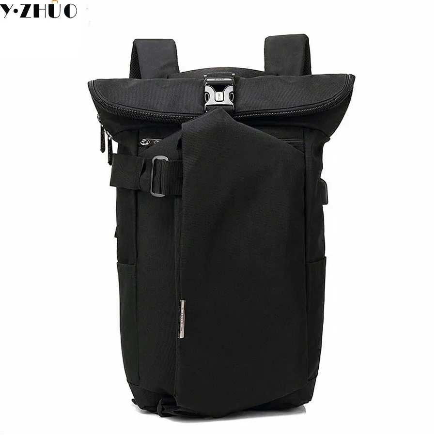 Unique design Waterproof man backpacks nylon double shoulder bag famous