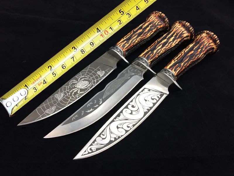 

3 Options! FB969 Tactical Fixed Knives,5Cr15Mov Blade Hunting Knife,Camping Survival Knife.