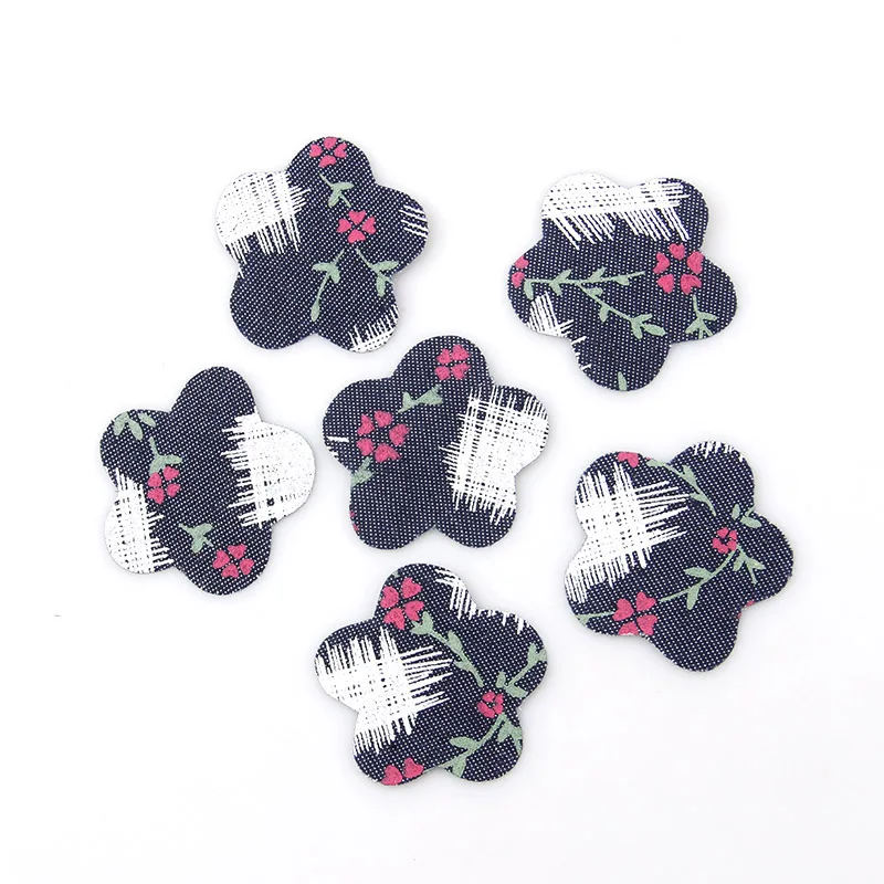 

6PCS Heart&Flower Jeans Patch Iron On Patches Repair Elbow Knee Denim Patches DIY Clothes stickers Clothing Accessories