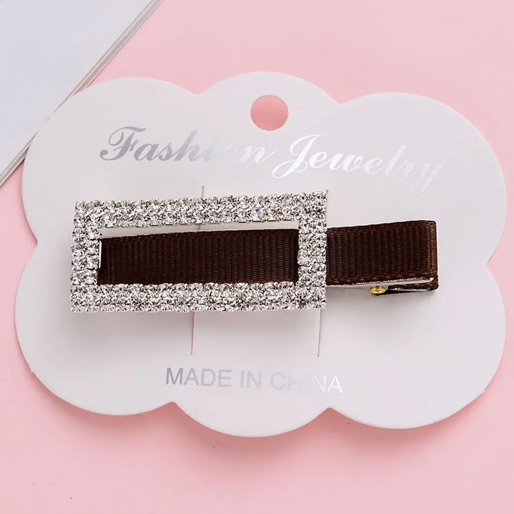 New Korean Women Rhinestone Hair Clip Bling Crystal Bobby Pin Handmade Hairpin Girls Hair Accessories Barrette 3