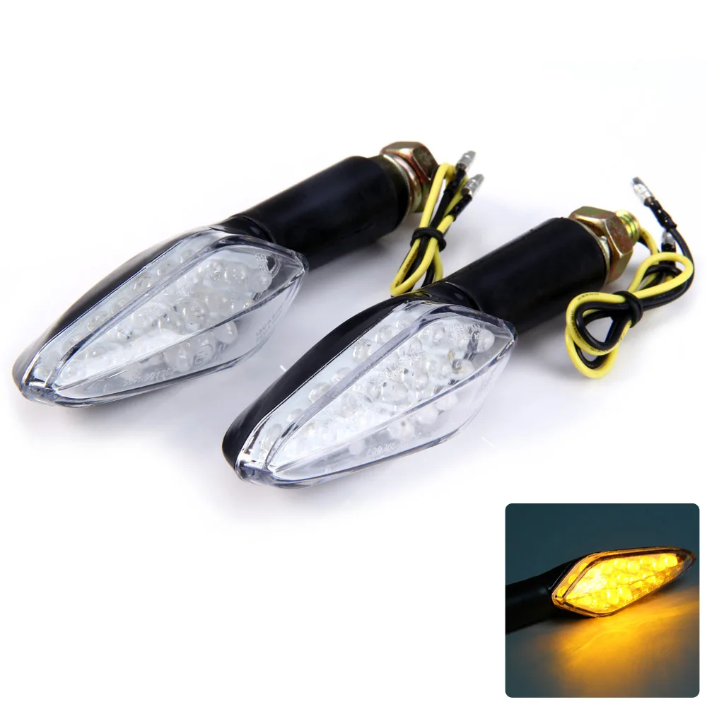 Buy 2pcs Motorcycle yellow 18 LED Turn Signal