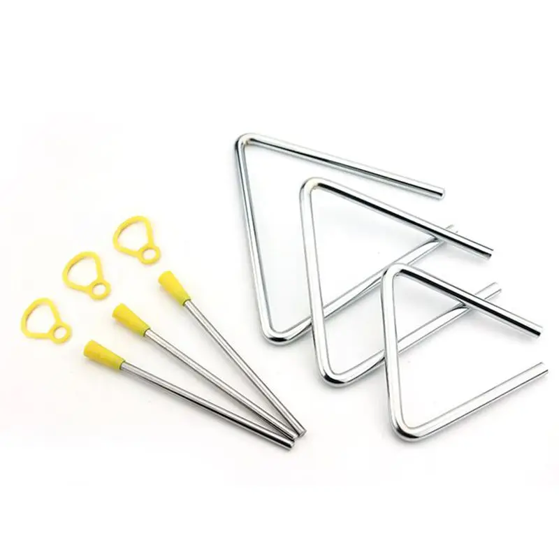 

4/6/8 Inch Children Musical Instruments Triangle Bell Percussion Children's Educational Musical Toy Children Chrismas Gifts