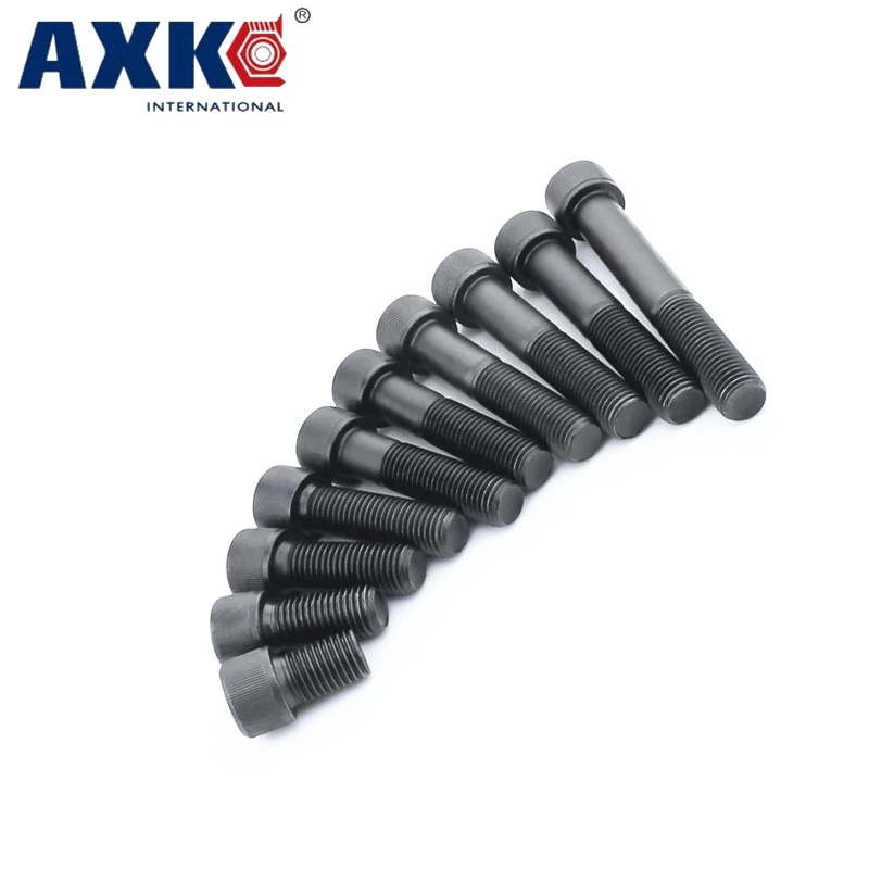 AXK 50 шт в наборе M4 DIN912 Hexagaon с шестигранной головкой Кепки винтовые болты 12 9 Класс