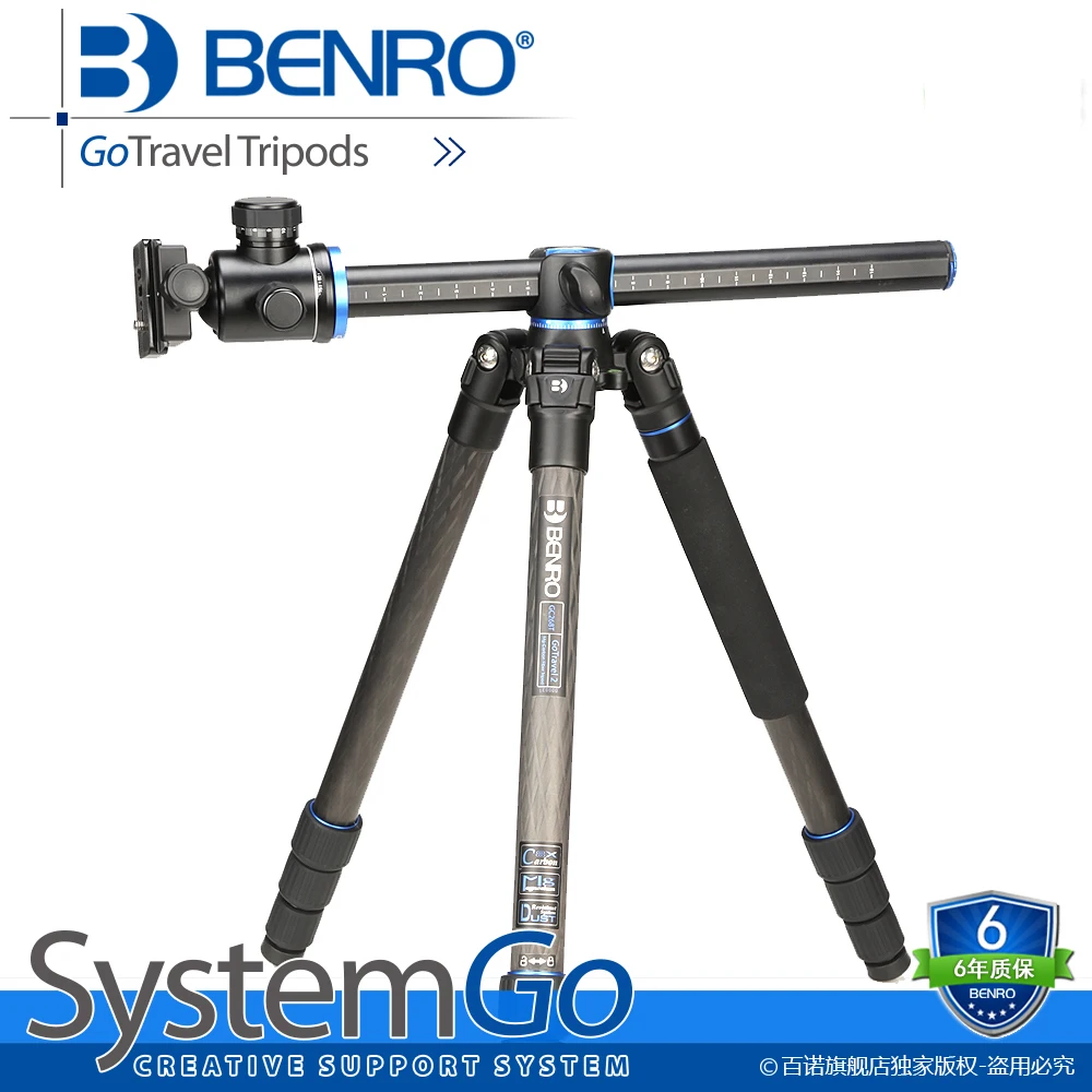 

BENRO 4 Leg Section Durable Professional Camera Tripod Traveling Tripod For SLR Cameras Portable Flexible Tripods GC268TB2