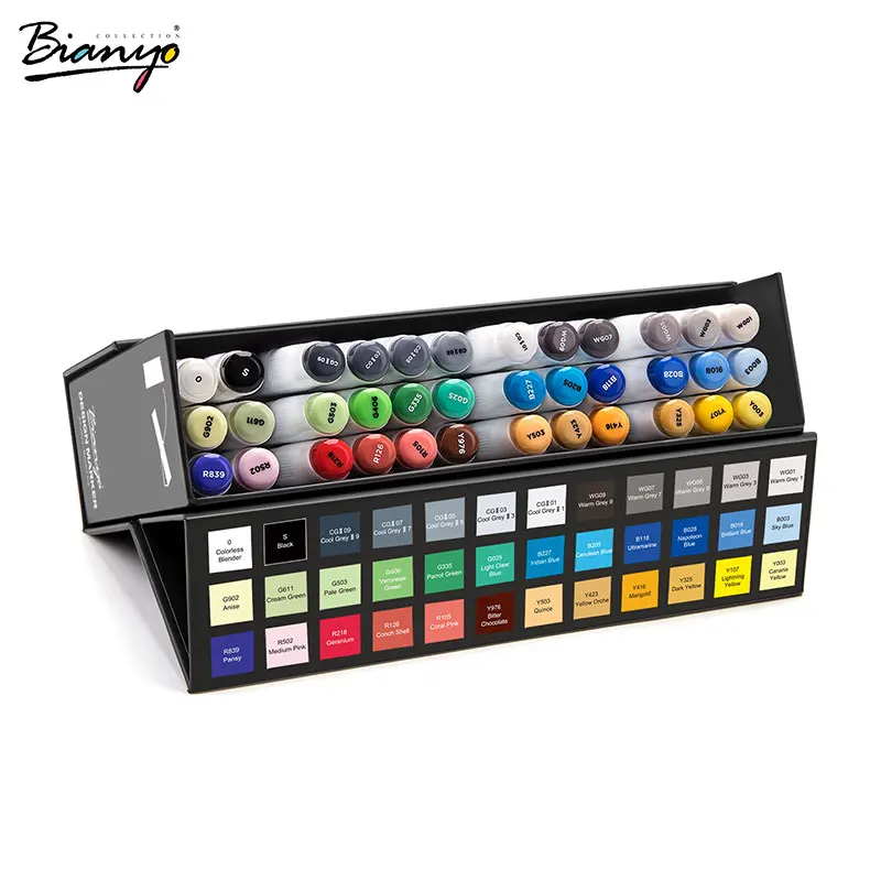 

Bianyo 36 Colors Dual Tip Art Marker Sets School Office Artist Supplies Drawing Painting Art Marker Pens Twin Tip Brush Markers