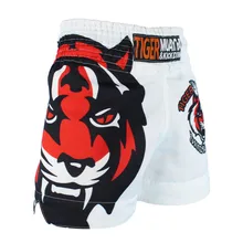 MMA Tiger Muay Thai boxing boxing match Sanda training breathable shorts muay thai clothing boxing Tiger Muay Thai mma jduanl 1pc left right thick leg support boxing pads muay thai mma legs guards protector trainer combat sanda karate training deo
