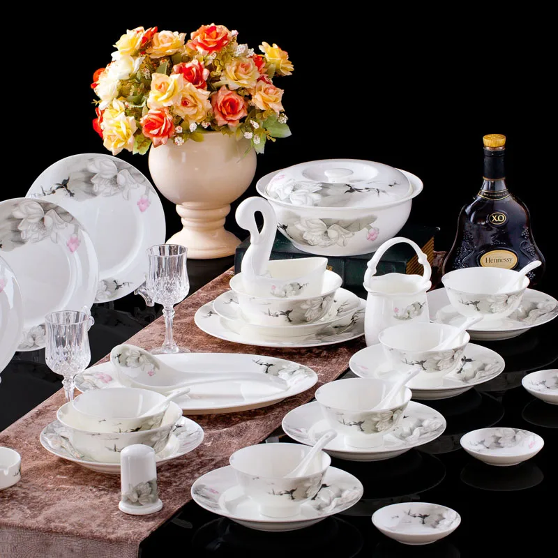 Цзиндэчжэнь Guci tableware28 штук китайская керамическая миска блюда Европейского домашнего хозяйства