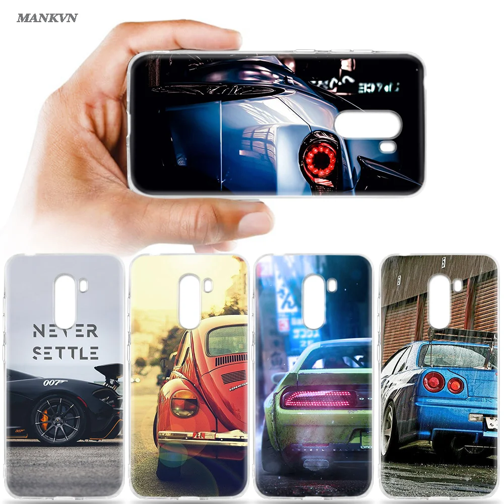 

TPU Soft Case for Xiaomi Mi A2 8 Lite Poco Pocophone F1 Cover Coque for Redmi Note 6 5 Pro Hot Car Automobile Cartoon Back Shell
