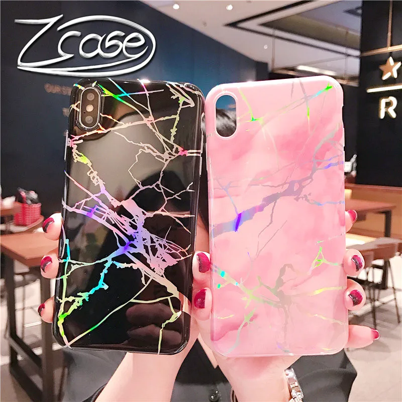 

Luxury Retro Marble Pattern Case For Samsung Galaxy S8 S9 S10 Plus S10E Soft Laser Stand Holder Back Cases For Samsung Note 8 9