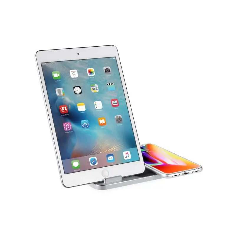 

Aluminum 4-in-1 10W Qi Wireless Fast Charger Stand Charger for iPhone XS Max/XS/XR/X/8/8 Plus Samsung Huawei ipad pro