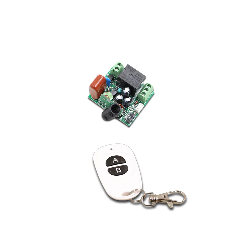 

Light and Mini AC220V 1CH Radio Remote Control Lighting Power ON OFF Switch System 1 pcs Receiver + 1 pcs Transmitter