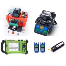Orientek SV20A OTDR 1310/1550nm with T45 fusion splicer OPM OLS VFL Fiber Optic Install Tool Kit fusion splicing tool kit