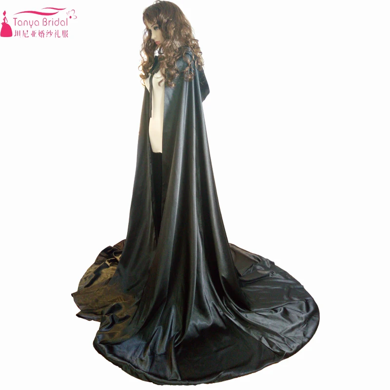 floor length black cloak